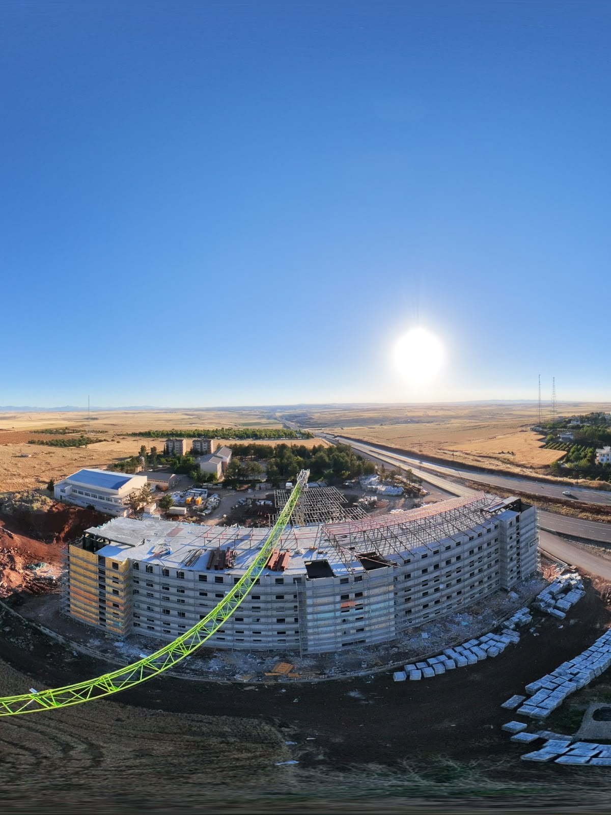 Kampüsümüzde Yurt İnşaatımız Büyük Bir Hızla Sürüyor.